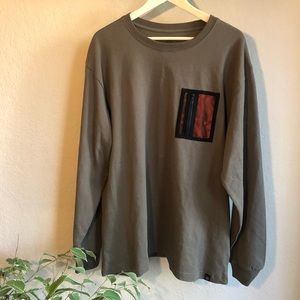 Zumiez Ninth Hall Long Sleeve Green/Charcoal Shirt